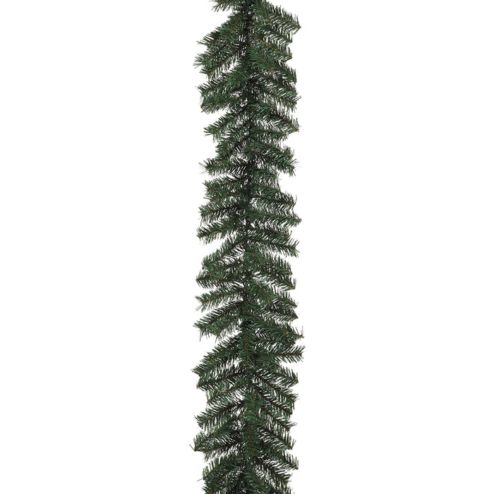 9'Lx10"W Canadian Rocky Pine Artificial Garland -Green (pack of 6) - YGC010-GR