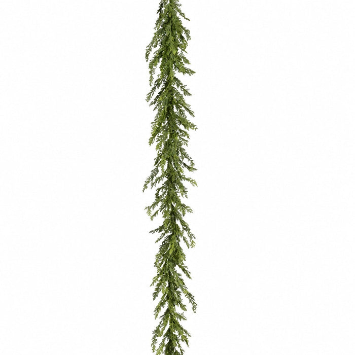 5'5" Artificial Cedar Garland -Green (Pack of 6) - YGC140-GR