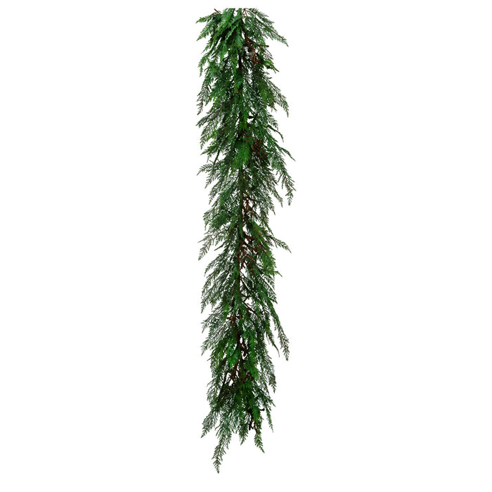 5'7" Cedar Twig Artificial Garland -Green (Pack of 2) - YGC217-GR