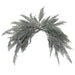 48" Wide Frosted Artificial Cedar Mantel Swag -Green/Gray (Pack of 4) - YGC405-GR/FS