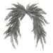 65" Wide Frosted Artificial Cedar Mantel Swag -Green/Gray (Pack of 2) - YGC407-GR/FS