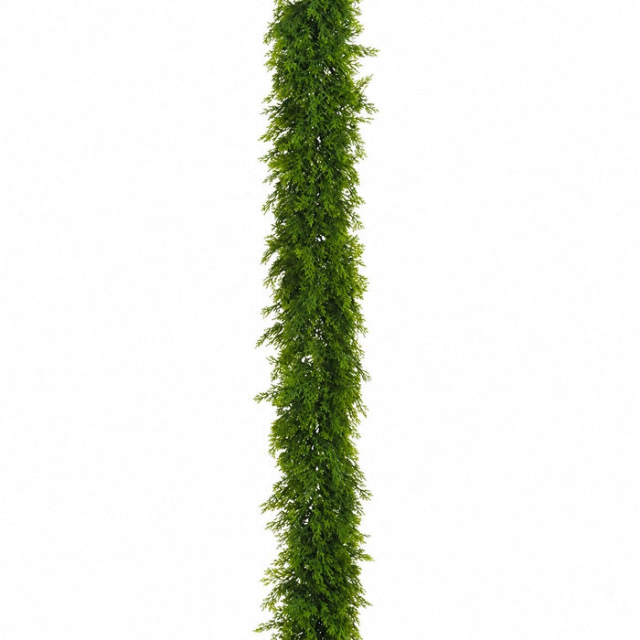 6' PE Soft-Touch Faux Cedar Garland -Green (Pack of 2) - YGC661-GR