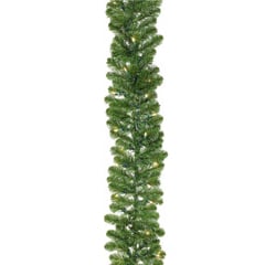 9'Lx12"W Noble Fir Pine Lighted Artificial Garland -Green (pack of 6) - YGN812-GR