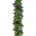 6' Pinecone, Berry, Cedar & Pine Artificial Garland -Green/Brown (pack of 2) - YGP146-GR/BR