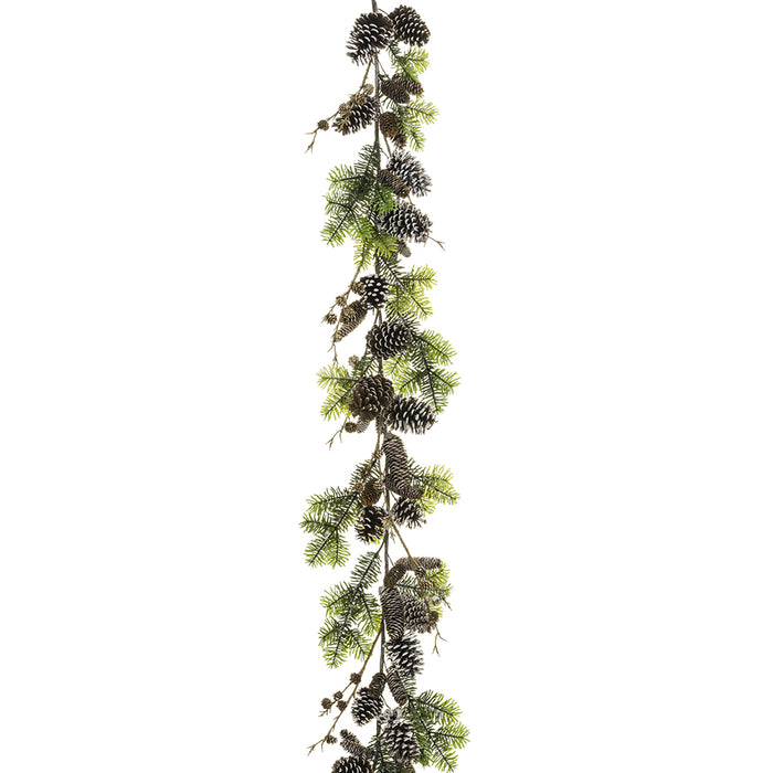5'9" Artificial Pinecone & Norway Spruce Garland -Green/Brown (pack of 2) - YGP147-GR/BR