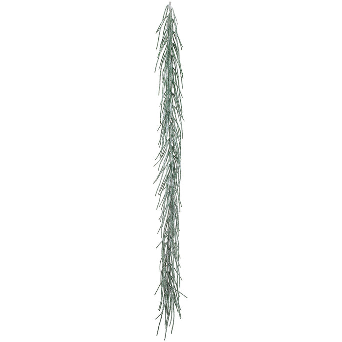 6'8" Flocked Artificial Pine Garland -Green (Pack of 2) - YGP356-GR