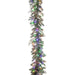 9'Lx12"W Flocked Pine & Pinecone Artificial Garland, LED Pre-Lit (Multi-Mode) -Green (Pack of 2) - YGP409-GR/SN