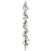 6' Flocked Pine & Pinecone Artificial Garland -White/Green (Pack of 12) - YGP551-WH/GR