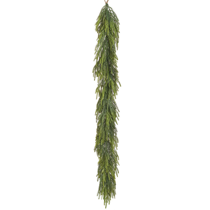 6'1" Soft-Touch Artificial Willow Pine Garland -Green (Pack of 6) - YGW429-GR