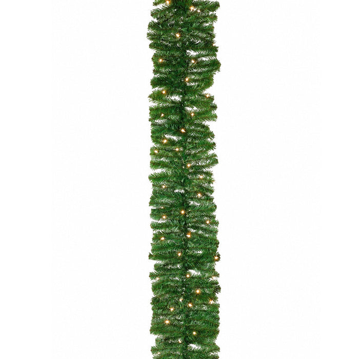 9'Lx12"W Deluxe Windsor Pine Artificial Garland, Pre-Lit -Green (Pack of 2) - YGW812-GR