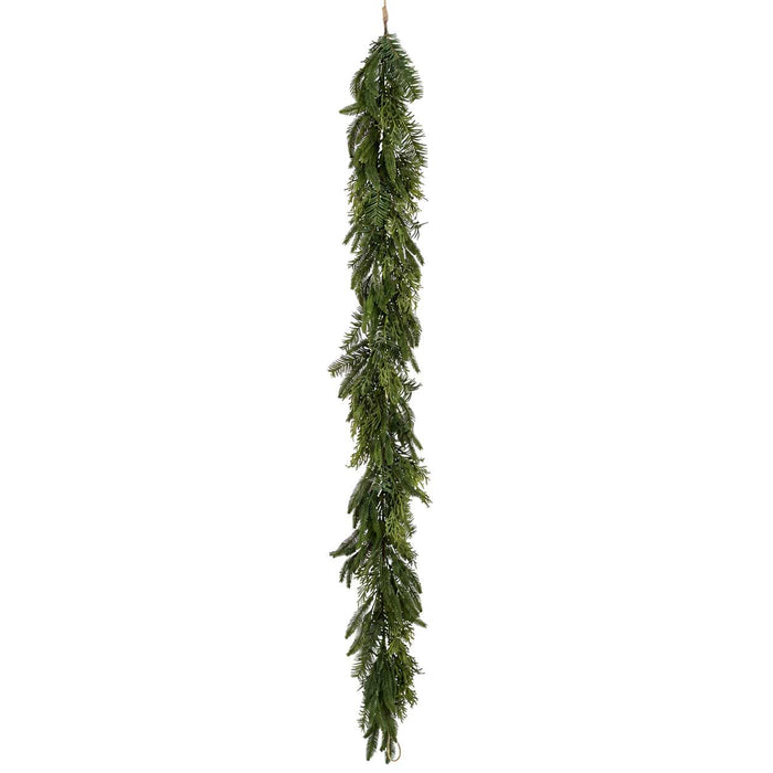 6' Mixed Pine & Juniper Artificial Garland -Green (Pack of 2) - YGX002-GR