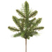 18" PE Soft-Touch Mixed Pine & Juniper Artificial Stem Pick -Green (Pack of 12) - YKX001-GR