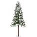 5'Hx32"W Snowed Noble Alpine LED-Lighted Artificial Christmas Tree w/Stand -White - YNT625-SN