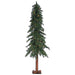 6'Hx34"W Alpine Lighted Artificial Christmas Tree w/Metal Plate -Green - YNT726-GR