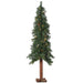 5'Hx26"W Alpine Multi Color Lighted Artificial Christmas Tree w/Metal Plate -Green - YNT735-GR