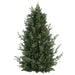 23" Flocked Artificial Cedar Cone-Shaped Topiary, Battery LED Pre-Lit -Green/White (Pack of 2) - YRC249-GR/WH
