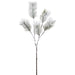 34" Flocked Artificial Pine Stem -White/Green (Pack of 12) - YS0817-WH/GR