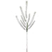 40" Flocked Artificial Pine Stem -White/Green (Pack of 12) - YS0818-WH/GR