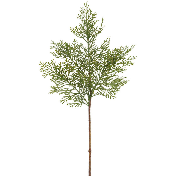 25" Artificial Cedar Stem -Green (Pack of 24) - YS1129-GR