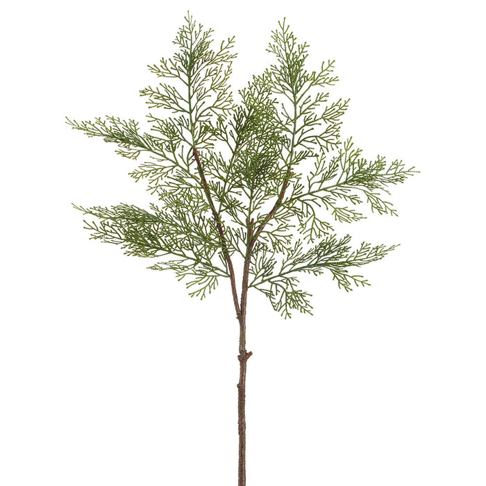 34" Artificial Cedar Stem -Green (Pack of 12) - YS1130-GR
