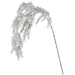 58" Hanging Flocked Artificial Pine Stem -White/Green (Pack of 8) - YS2401-WH/GR