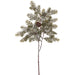 28" Frosted Artificial Pine & Pinecone Stem -Green/Gray (Pack of 12) - YS3307-GR/GY