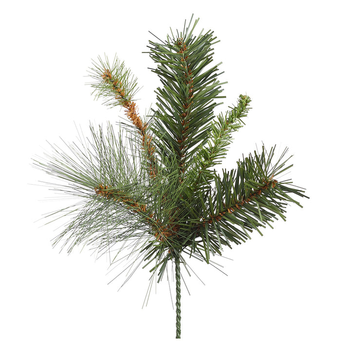14" Artificial Augusta Pine Stem -Green (Pack of 24) - YSA205-GR