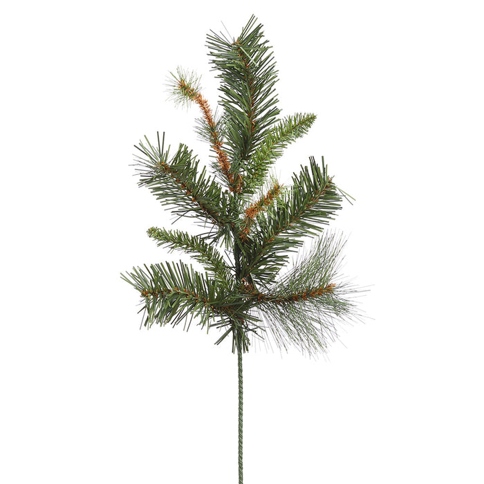 19" Artificial Augusta Pine Stem -Green (Pack of 12) - YSA209-GR