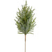 28" Glittered Artificial Cypress Stem -Green (Pack of 12) - YSC028-GR