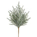 18" PE Soft-Touch Flocked Cypress Artificial Stem -Green/White (Pack of 12) - YSC102-GR/WH