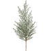 37" PE Soft-Touch Flocked Artificial Cypress Stem -Green/White (Pack of 12) - YSC103-GR/WH
