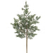 34" Glittered Artificial Cedar Stem -Green (Pack of 12) - YSC612-GR