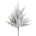 17" Snowed Artificial Cedar & Twig Stem -Green/Snow (pack of 24) - YSC732-GR/SN
