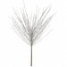 18" Artificial Snowy Long Needle Pine Stem -Snow (Pack of 36) - YSD522-SN