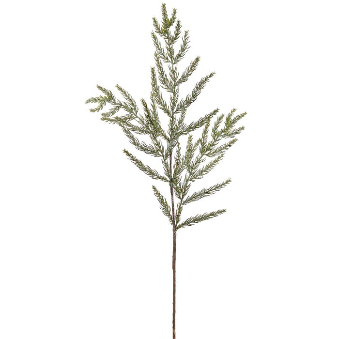 31" Iced Pine Artificial Stem -Green/Gray (Pack of 24) - YSP054-GR/GY