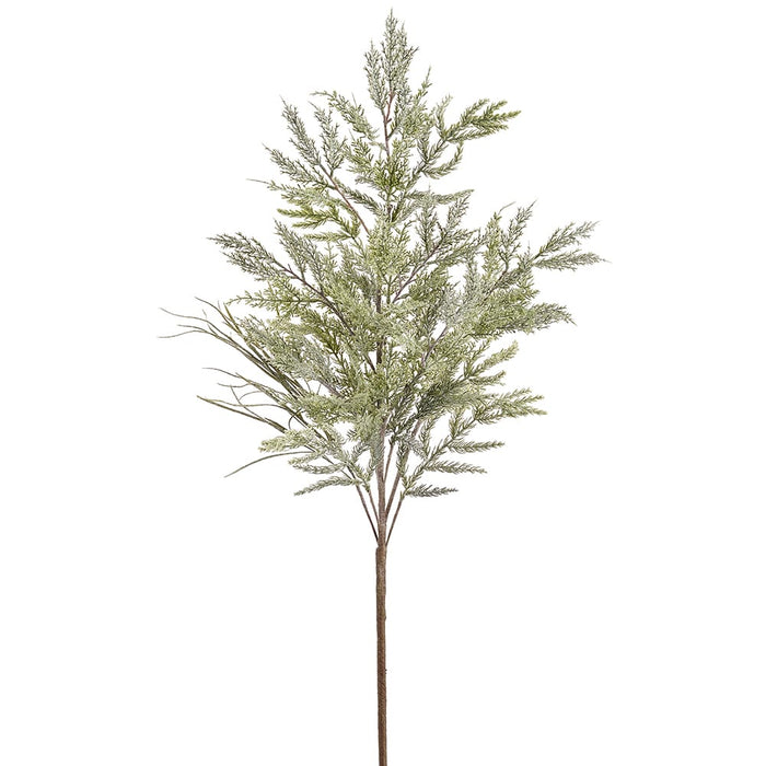 45" Iced Mixed Pine Artificial Stem -Green/Gray (Pack of 8) - YSP061-GR/GY