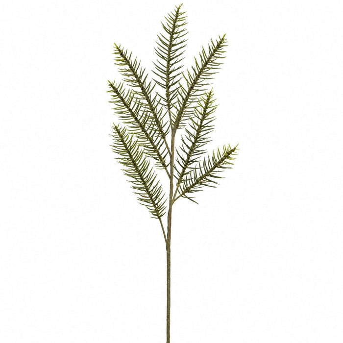 45" Artificial Pine w/Small Berries Stem -Green/Beige (Pack of 12) - YSP063-GR/BE