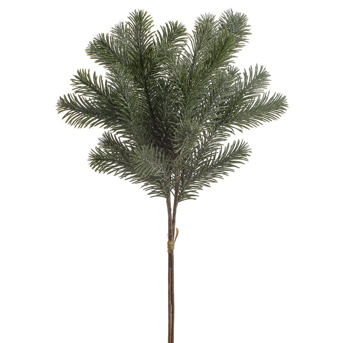 27" Glittered Pine Artificial Stem Bundle -Green (Pack of 4) - YSP068-GR