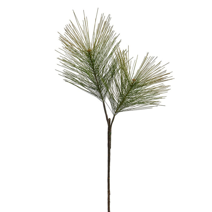 28" Long Needle Pine Artificial Stem -Green (Pack of 12) - YSP069-GR