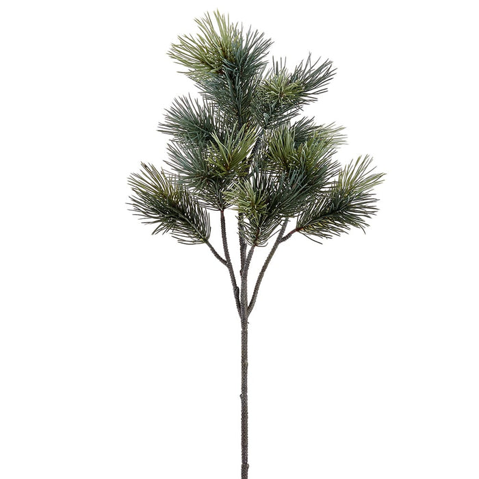 25" Needle Pine Artificial Stem -Gray/Green (Pack of 6) - YSP073-GY/GR
