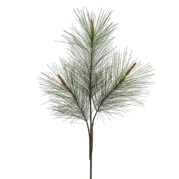 34" Long Needle Pine Artificial Stem -Green (Pack of 12) - YSP076-GR