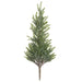 17" Glittered Artificial Pine Tree Plant -Green/Ice (pack of 12) - YSP227-GR/IC