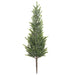 22" Glittered Artificial Pine Tree Plant -Green/Ice (pack of 6) - YSP230-GR/IC