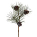 12" Artificial Pine & Pinecone Stem -Brown/Green (pack of 24) - YSP243-BR/GR