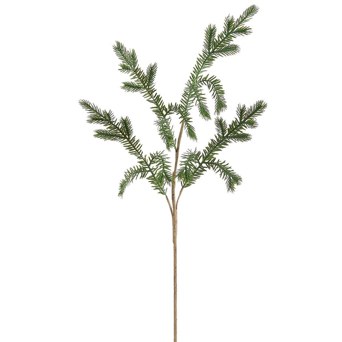 28" Spruce Pine Artificial Stem -Green (Pack of 12) - YSP275-GR