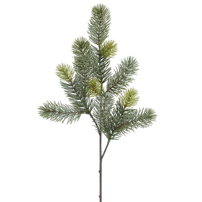 25" Pine Artificial Stem -Green/Gray (Pack of 12) - YSP606-GR/GY