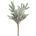 11" Frosted Artificial Pine Stem -Green/White (pack of 12) - YSP840-GR/WH
