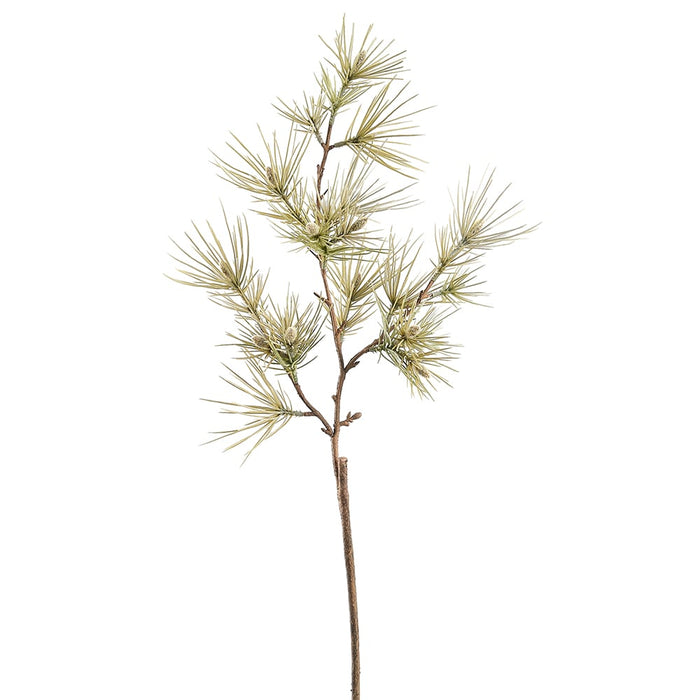 30" Pine Artificial Stem -Green (pack of 12) - YSP948-GR