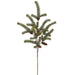 44" Spruce & Pinecone Artificial Stem -Green (Pack of 8) - YSS005-GR