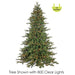 7'6"Hx62"W PE Mountain Fir LED-Lighted Artificial Christmas Tree w/Stand -Green - YT0207-GR